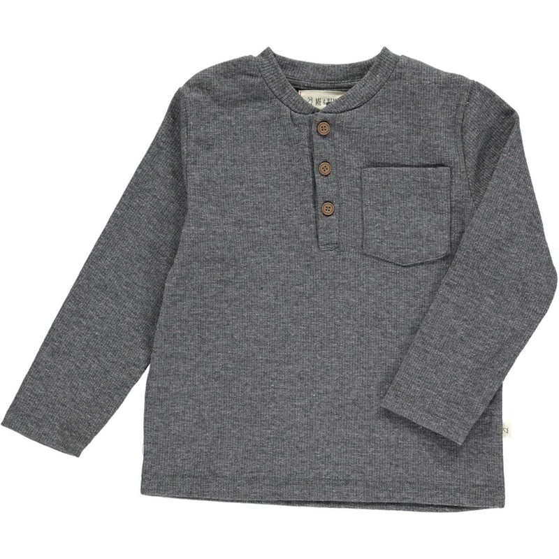 Boy's Long Sleeve Henley, Benji - Kindred and Crew