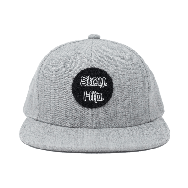 Kids Velcro Patch Hat - Gray freeshipping - Kindred & Crew