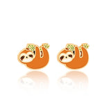 Girl Nation - Playful Sloth Cutie Stud Earrings Girl Nation