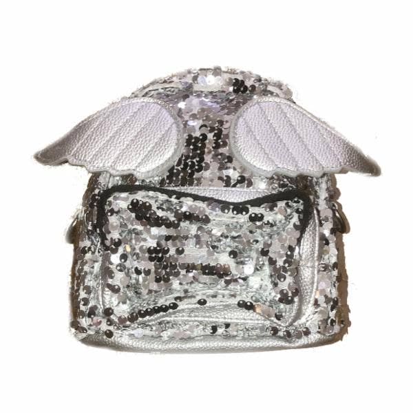 Girls Angel Wing Sequin Mini Backpack doe a dear