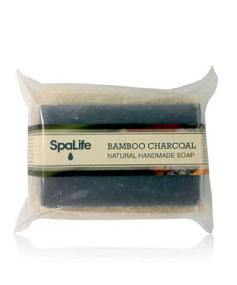 My Spa Life - Bamboo Charcoal Soap Bar with Loofah Scrubber