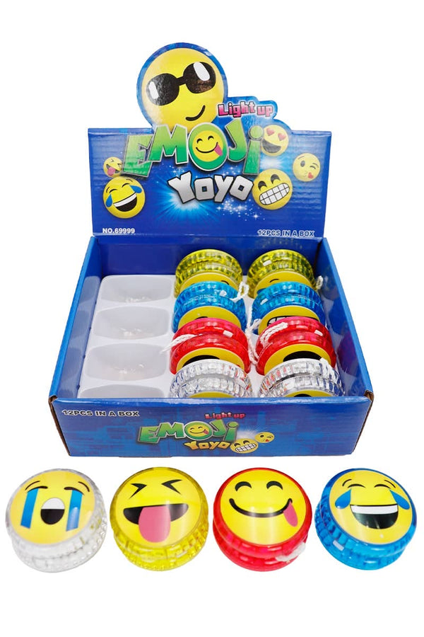 Emoji Print LED Flashing Light-Up Yo-Yo Toy