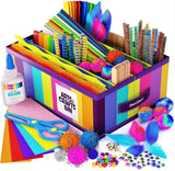 Kids Arts & Crafts Supplies Kit  - with Storage Bin Dan&Darci