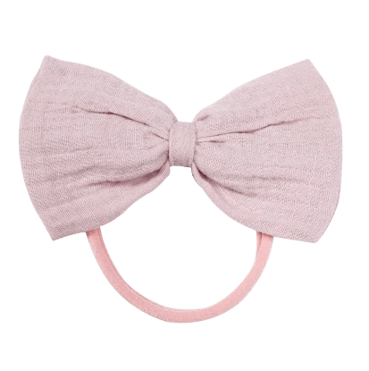 Baby Mini Gauze Headband | Dusty Pink