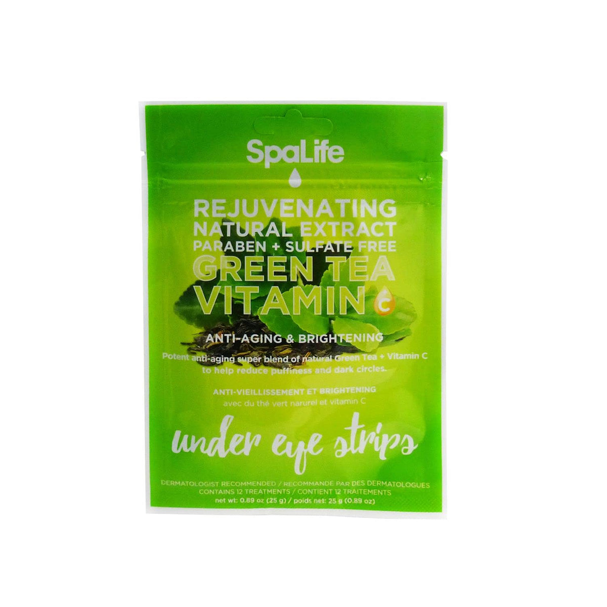 My Spa Life - Green Tea Under Eye Strips Reduce Dark Circles and Wrinkles My Spa Life