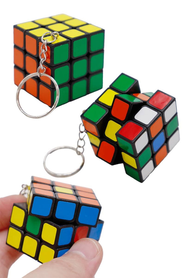 Mini Magic Cube Keychain Cap Zone