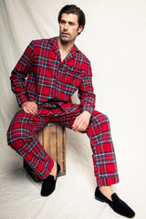 Men's luxury flannel pajamas, Imperial Tartan freeshipping - Kindred & Crew