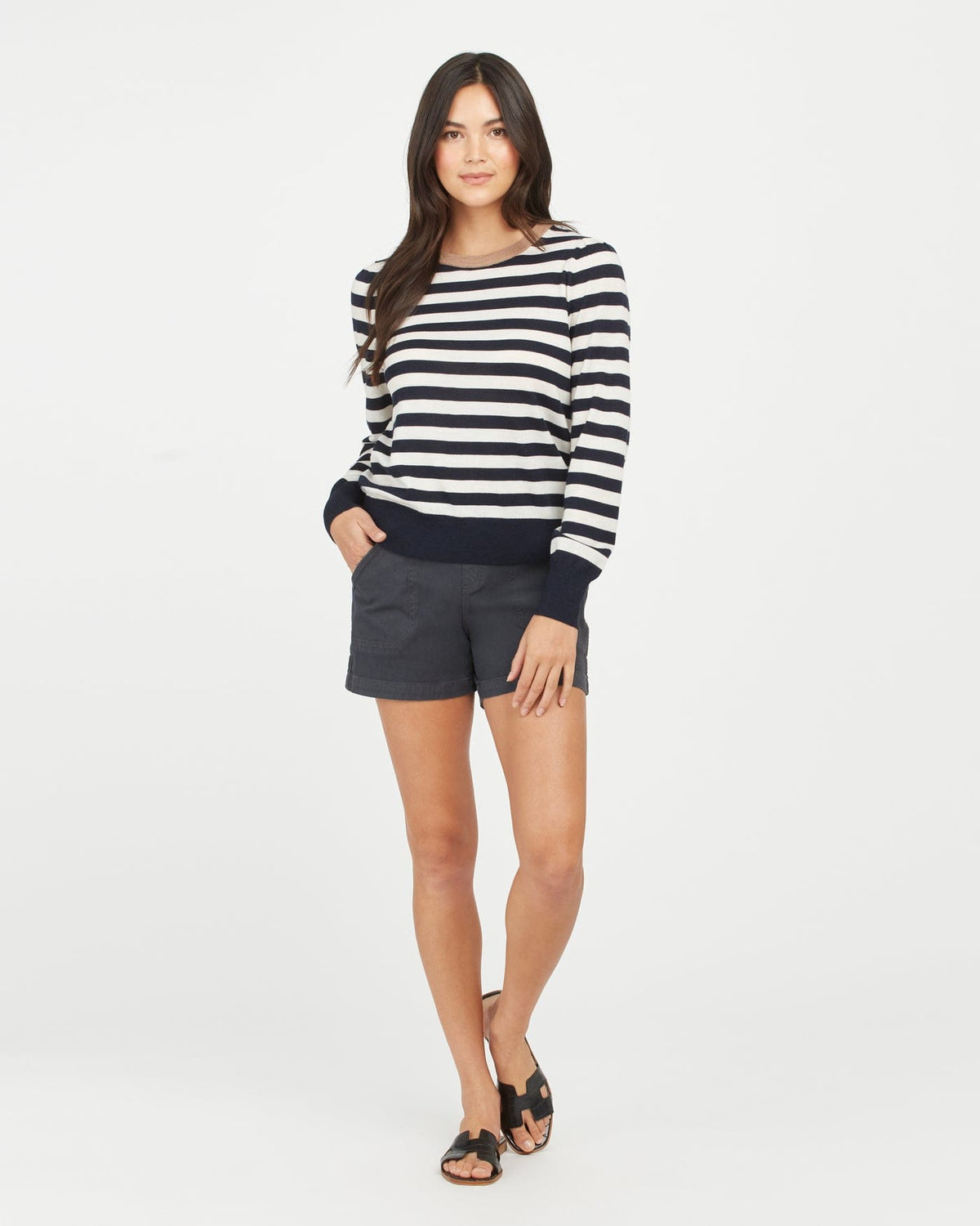 Spanx Womens 4" twill shorts Spanx